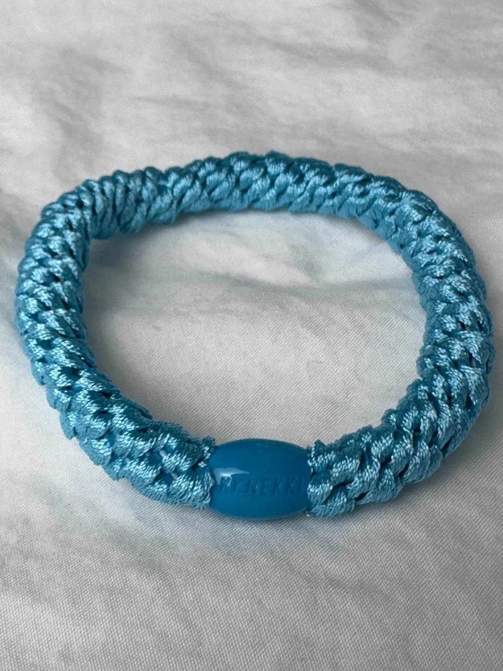 NWT 4-Bundle KKNEKKI Authentic Original Hair Ties Elastics in Blue Lagoon Colors